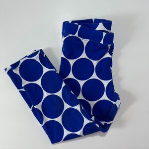 j.Crew crewcuts cropped royal blue and white polkadot size 6 leggings